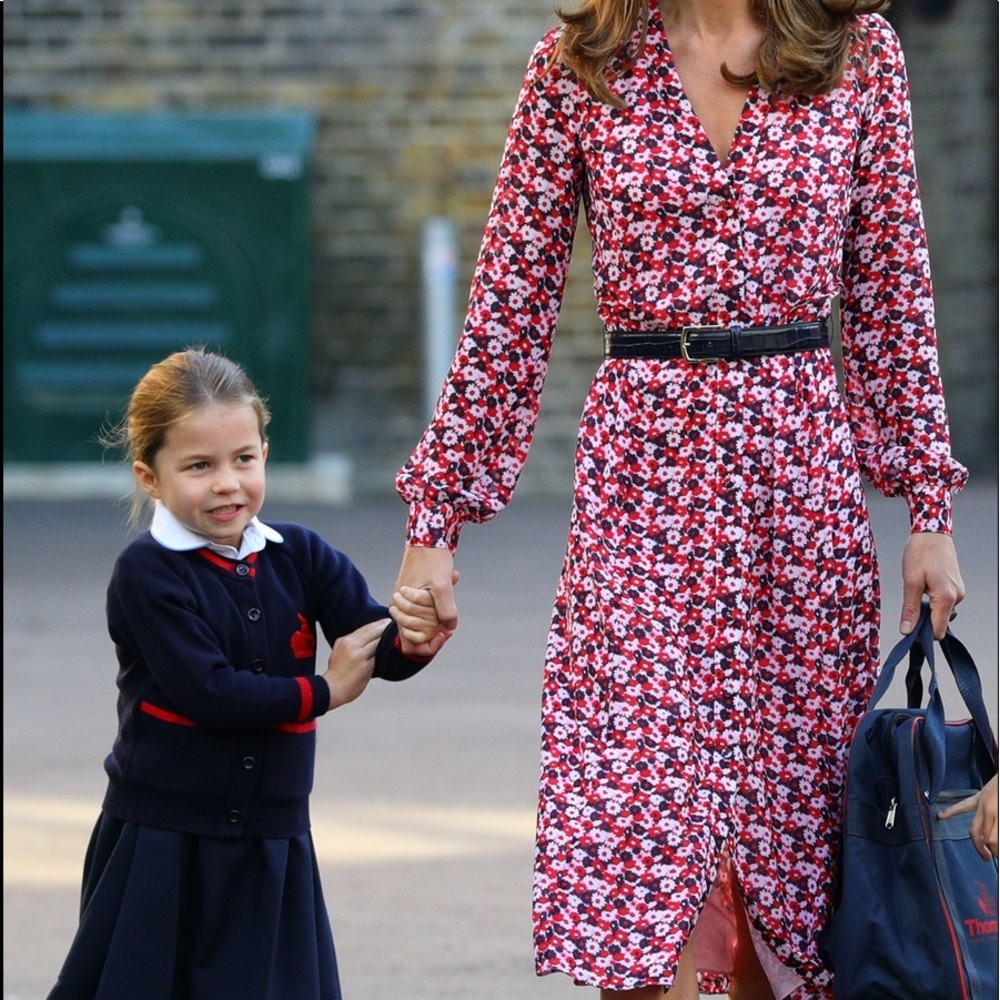 MICHAEL Michael Kors Belted floral midi dress